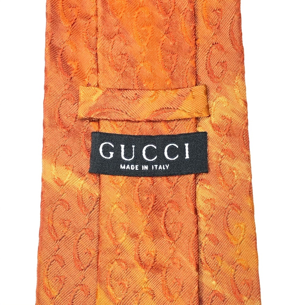 SOLD Gucci Jacquard G All Over Silk Tie RARE - Picture 6 of 6